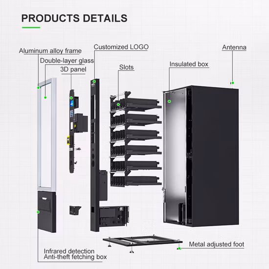 Distributore automatico di combinazione automatica del latte della birra della bevanda fredda delle bevande dello spuntino di Tcn con il certificato CE e ISO9001